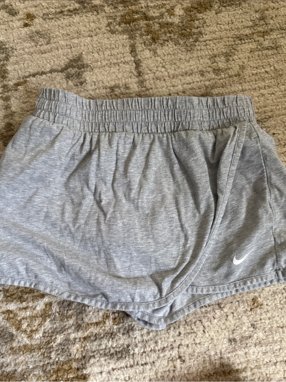 Nike Gray Heather Women's Athletic Skort with White Swoosh